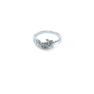 925 Sterling Silber Blumen Ring